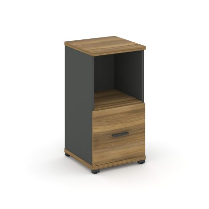 Concept Шкаф 1 узкая секция, 2 ниши CN.STU-211 A Сандал Янтарный/Антрацит/Металл Антрацит 420*420*81