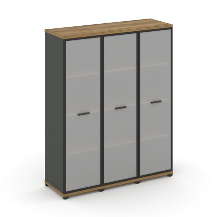 Concept Шкаф 3 узкие секции, 4 ниши CN.STU-436 RMB A Сандал Янтарный/Антрацит/Металл Антрацит/Сатин