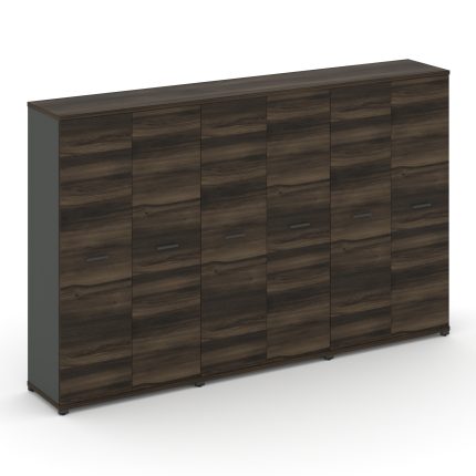 Concept Шкаф 3 широкие секции, 4 ниши CN.STS-436 A Дуб Мали/Антрацит/Металл Антрацит 2500*420*1554