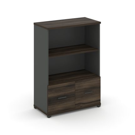 Concept Шкаф 1 широкая секция, 3 ниши CN.STS-311 A Дуб Мали/Антрацит/Металл Антрацит 836*420*1186