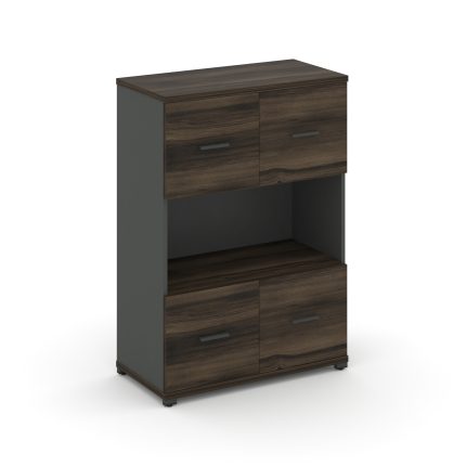 Concept Шкаф 1 широкая секция, 3 ниши CN.STS-315 A Дуб Мали/Антрацит/Металл Антрацит 836*420*1186