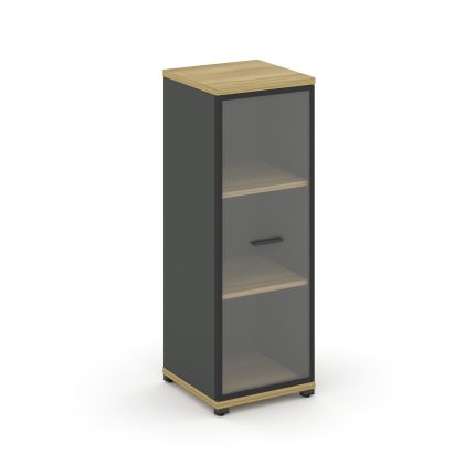 Concept Шкаф 1 узкая секция, 3 ниши CN.STU-316 RPB A Дуб Винченцо/Антрацит/Металл Антрацит/Прозрачны