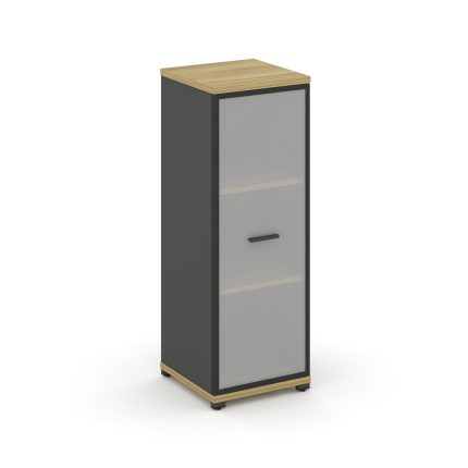 Concept Шкаф 1 узкая секция, 3 ниши CN.STU-316 RMB A Дуб Винченцо/Антрацит/Металл Антрацит/Сатин 420