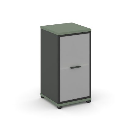 Concept Шкаф 1 узкая секция, 2 ниши CN.STU-213 RMB A Кобо/Антрацит/Металл Антрацит/Сатин 420*420*818