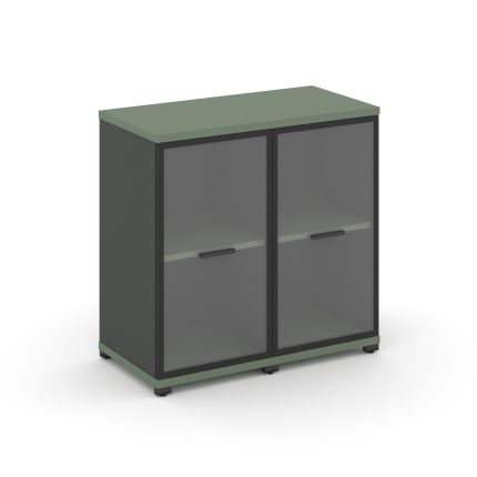 Concept Шкаф 2 узкие секции, 2 ниши CN.STU-223 RPB A Кобо/Антрацит/Металл Антрацит/Прозрачный 836*42