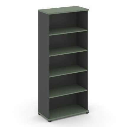 Concept Стеллаж 1 широкая секция, 5 ниш CN.STS.E-510 Кобо/Антрацит/Металл Антрацит 836*420*1922