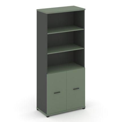 Concept Шкаф 1 широкая секция, 5 ниш CN.STS.E-511 A Кобо/Антрацит/Металл Антрацит 836*420*1922