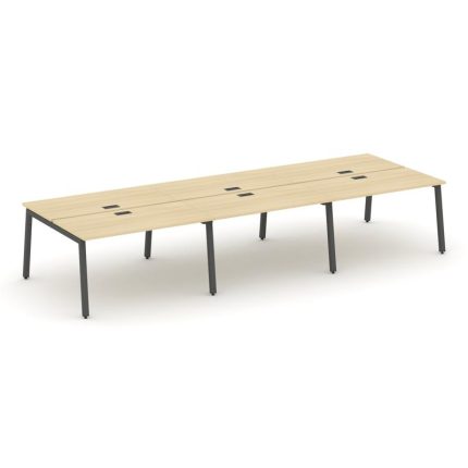 Style Project Рабочая станция 2-х сторон. SN-5A.DRS-061 Акация Лорка/Металл Антрацит 2940*1232*750