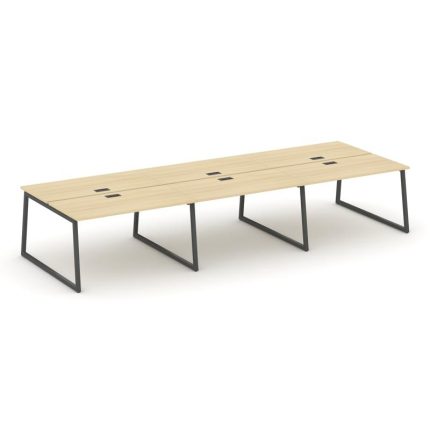 Style Project Рабочая станция 2-х сторон. SN-4T1.DRS-063 Акация Лорка/Металл Антрацит/Заглушка Пласт