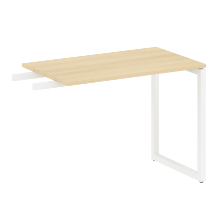 Metal System Quattro Приставной элемент на О-образном м/к 40БО.ПР-3 Акация Лорка/Металл Белый 1000*6