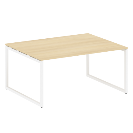 Metal System Quattro Перег. стол (1 столешница) на О-образном м/к 40БО.ПРГ-1.4 Акация Лорка/Металл Б