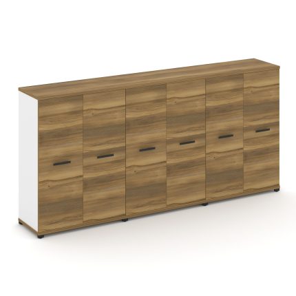 Concept Шкаф 3 широкие секции, 3 ниши CN.STS-336 B Сандал Янтарный/Белый Бриллиант/Металл Черный 250