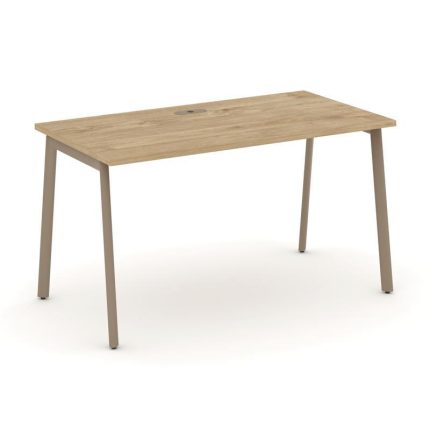 Estetica Стол рабочий ES.SP-3-LP Тиквуд Светлый/Металл Латте 1380*730*750