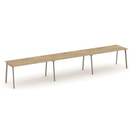 Estetica Рабочая станция 3 места ES.RS-3.4-LP Тиквуд Светлый/Металл Латте 4740*730*750