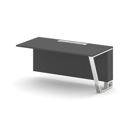 Steel Meet Завершающий модуль MDK-PR.B.SPZO-16(R) Антрацит/Нержавеющая Сталь/Хром 1600*800*750