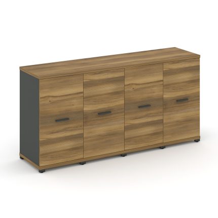 Concept Шкаф 4 узкие секции, 2 ниши CN.STU-243 A Сандал Янтарный/Антрацит/Металл Антрацит 1668*420*8