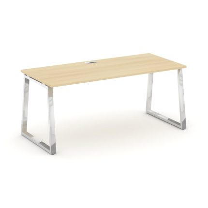 Style Project Direct Lux Стол письменный M-SN-6T1.SR-024.M Акация Лорка/Нержавеющая Сталь/Хром 1580*