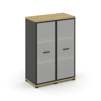 Concept Шкаф 2 узкие секции, 3 ниши CN.STU-326 RMB A Дуб Винченцо/Антрацит/Металл Антрацит/Сатин 836