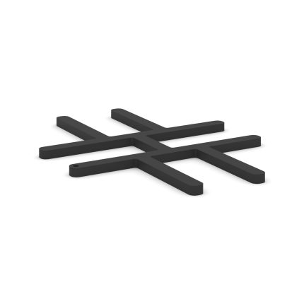 Concept Соединитель Х-образный - 1шт CN.S-XO-TI Металл Черный 102*75*2