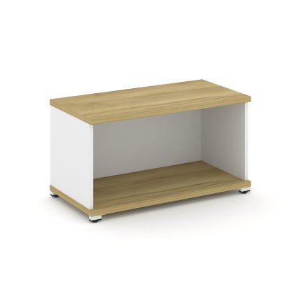 Concept Стеллаж 1 широкая секция, 1 ниша CN.STS-110 Дуб Винченцо/Белый Бриллиант/Металл Белый 836*42