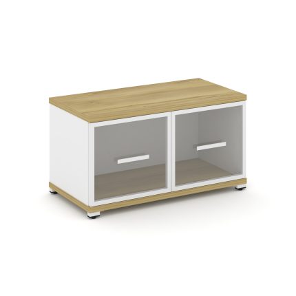 Concept Шкаф 1 широкая секция, 1 ниша CN.STS-113 RPW W Дуб Винченцо/Белый Бриллиант/Металл Белый/Про