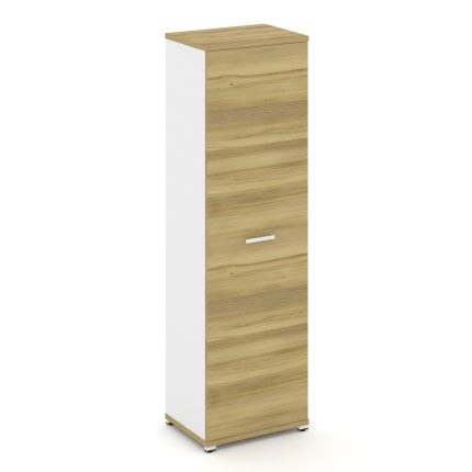 Concept Гардероб узкий CN.GB-001 W Дуб Винченцо/Белый Бриллиант/Металл Белый 570*420*1922