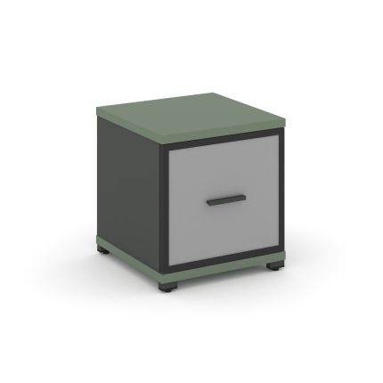 Concept Шкаф 1 узкая секция, 1 ниша CN.STU-113 RMB A Кобо/Антрацит/Металл Антрацит/Сатин 420*420*450