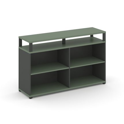 Concept Стеллаж опорный/приставной с верх. горизонтом  CN.SOPO-006 Кобо/Антрацит/Металл Антрацит 148