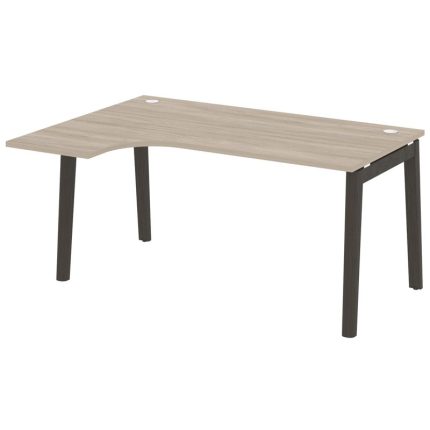 Onix Wood Стол эргономичный левый OW.SA-4 (L) Дуб Аттик/Дуб Темный/Металл Антрацит 1580*1180*750 (80