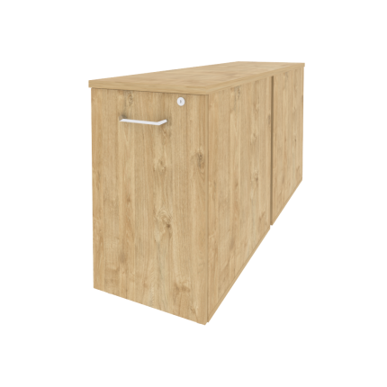 Onix Тумба двойная низкая выдвижная приставная/опорная O.VTPO-2.7 Тиквуд Светлый 432*1475*750