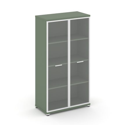 Concept Шкаф 1 широкая секция, 4 ниши CN.STS-416 RPW W Кобо/Металл Белый/Прозрачный 836*420*1554