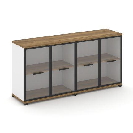 Concept Шкаф 2 широкие секции, 2 нишии CN.STS-223 RPB B Сандал Янтарный/Белый Бриллиант/Металл Черны