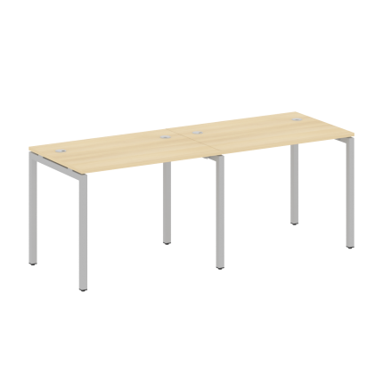 Metal System Quattro Рабочая станция на 2 места на П-образном м/к 40БП.СМ-2.1 Акация Лорка/Металл Се