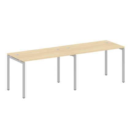 Metal System Quattro Рабочая станция на 2 места на П-образном м/к 40БП.СМ-2.2 Акация Лорка/Металл Се