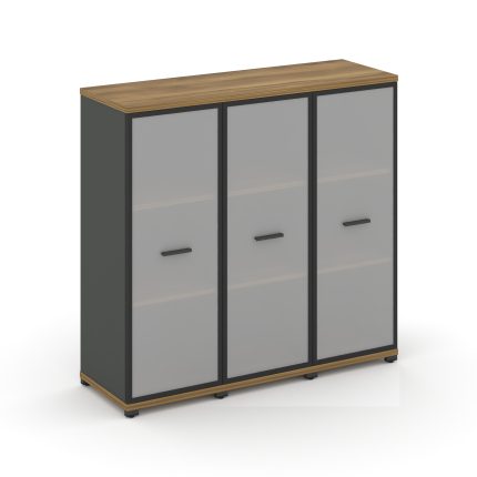 Concept Шкаф 3 узкие секции, 3 ниши CN.STU-336 RMB A Сандал Янтарный/Антрацит/Металл Антрацит/Сатин