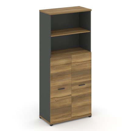 Concept Шкаф 1 широкая секция, 5 ниш CN.STS-514 A Сандал Янтарный/Антрацит/Металл Антрацит 836*420*1