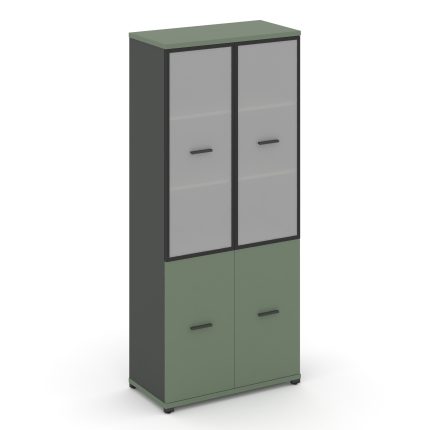 Concept Шкаф 1 широкая секция, 5 ниш CN.STS-512 RMB A Кобо/Антрацит/Металл Антрацит/Сатин 836*420*19