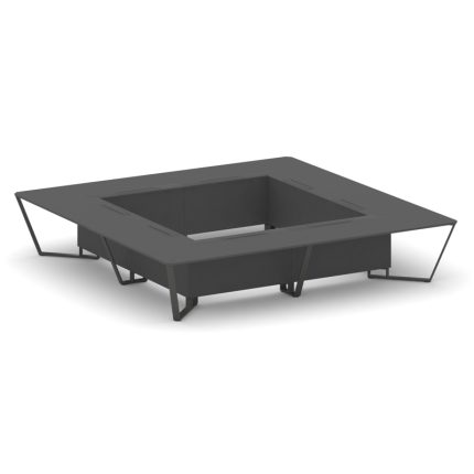 Steel Meet Стол переговорный квадратный KDK-PR.B.SP-20K2 Антрацит/Металл Антрацит 4000*4000*750