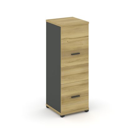 Concept Шкаф 1 узкая секция, 3 ниши CN.STU-312 A Дуб Винченцо/Антрацит/Металл Антрацит 420*420*1186