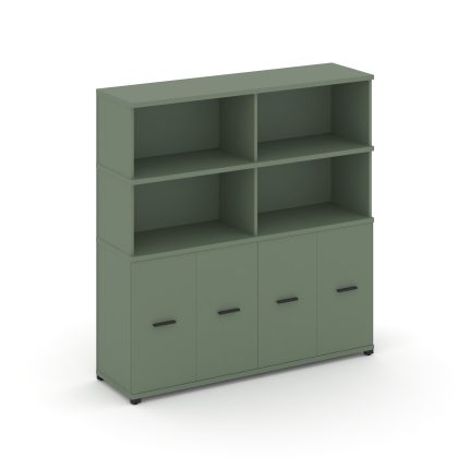 Concept Распаш. шкаф опорный/приставной с надставкой выс. CN.SOPR-008 B Кобо/Металл Черный 1480*420*