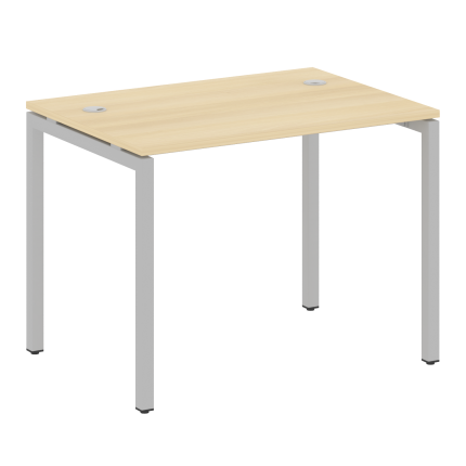 Metal System Quattro Стол письменный на П-образном м/к 40БП.СП-1 Акация Лорка/Металл Серый 1000*720*