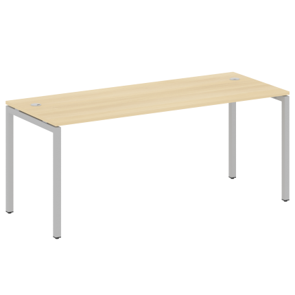 Metal System Quattro Стол письменный на П-образном м/к 40БП.СП-5 Акация Лорка/Металл Серый 1800*720*