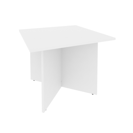 Onix Стол переговорный O.PRG-1 Белый Бриллиант 980*980*750