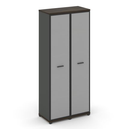 Concept Шкаф 2 узкие секции, 5 ниш CN.STU-528 RMB A Дуб Мали/Антрацит/Металл Антрацит/Сатин 836*420*