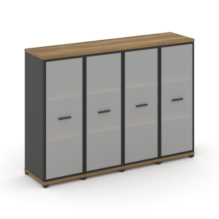 Concept Шкаф 4 узкие секции, 3 ниши CN.STU-346 RMB A Сандал Янтарный/Антрацит/Металл Антрацит/Сатин