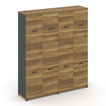 Concept Шкаф 2 широкие секции, 5 ниш CN.STS-525 A Сандал Янтарный/Антрацит/Металл Антрацит 1668*420*