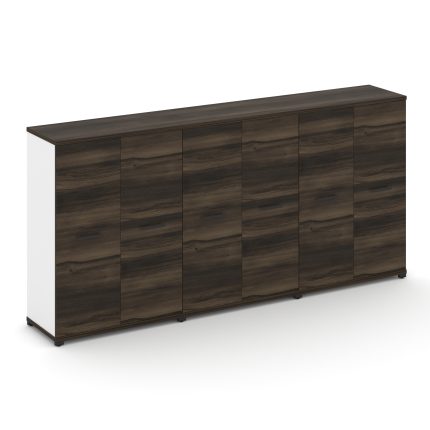 Concept Шкаф 3 широкие секции, 3 ниши CN.STS-336 B Дуб Мали/Белый Бриллиант/Металл Черный 2500*420*1