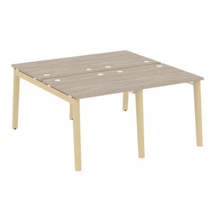 Onix Wood Рабочая станция OW.D.RS-4.0.8 Дуб Аттик/Дуб Светлый/Металл Белый 1560*1635*750