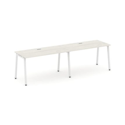 Style Project Рабочая станция 1 сторон. SN-4A.ORS-022 Дуб Наварра/Металл Белый 2360*800*750