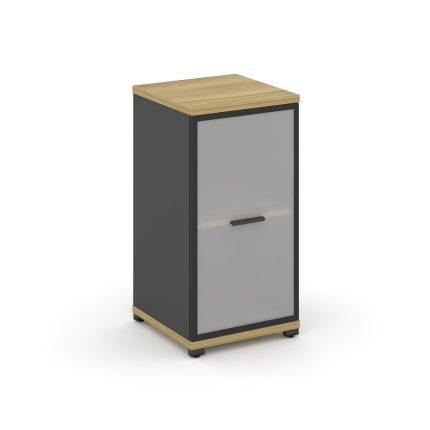 Concept Шкаф 1 узкая секция, 2 ниши CN.STU-213 RMB A Дуб Винченцо/Антрацит/Металл Антрацит/Сатин 420